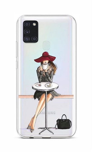 TopQ Samsung A21s silicone Lady 6 52104 - Phone Cover - Main image