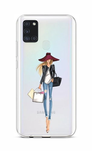 TopQ Samsung A21s silicone Lady 2 52103 - Phone Cover - Main image