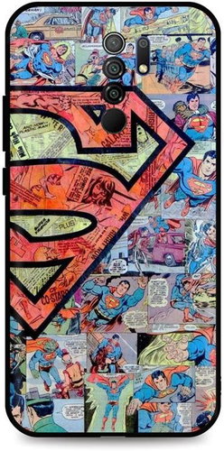 TopQ Xiaomi Redmi 9 3D silicone Superman 51748 - Phone Cover - Main image