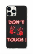 TopQ iPhone 12 Pro Max Silicone Don't Touch Red 53591 - Phone Cover