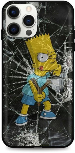 TopQ LUXURY iPhone 12 Pro Max solid Bart Simpson 53571 - Phone Cover - Main image