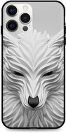 TopQ LUXURY iPhone 12 Pro Max solid White Wolf 53566 - Phone Cover