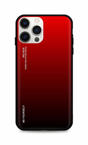 TopQ LUXURY iPhone 12 Pro Max solid rainbow red 53558 - Phone Cover - Main image