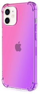 TopQ iPhone 12 mini silicone Shock rainbow pink-purple 53736 - Phone Cover