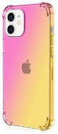 TopQ iPhone 12 mini silicone Shock rainbow pink-yellow 53732 - Phone Cover