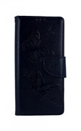 TopQ Xiaomi Redmi Note 9 book Butterfly blue dark 53890 - Phone Case