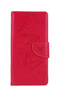 TopQ Xiaomi Redmi Note 9 Pro booklet Butterfly pink 53874 - Phone Case