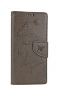 TopQ Xiaomi Redmi Note 9 Pro booklet Butterfly grey 53871 - Phone Case