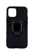 TopQ iPhone 12 Mini durable black with ring 53689 - Phone Cover