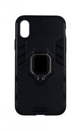 TopQ iPhone X durable black with ring 53686 - Phone Cover