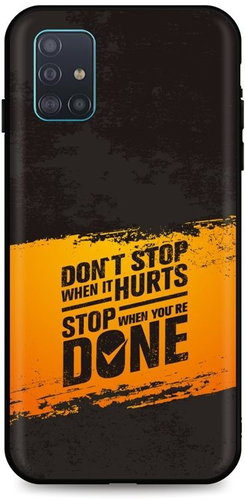 TopQ Samsung A51 silicone Don´t Stop 54204 - Phone Cover - Main image