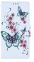 TopQ iPhone SE 2020 knižkové Motýle s kvetom 54694 - Puzdro na mobil