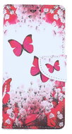 TopQ iPhone SE 2020 booklet Pink butterflies 54686 - Phone Case