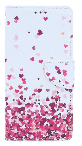 TopQ iPhone SE 2020 booklet Hearts 54682 - Phone Case - Main image