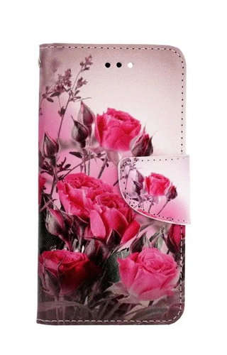 TopQ iPhone SE 2020 booklet Romantic rose 54671 - Phone Case - Main image