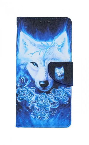 TopQ iPhone SE 2020 booklet Turquoise wolf 54664 - Phone Case - Main image