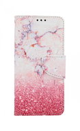 TopQ Samsung A41 Bookcase Pink Marble 54386 - Phone Case