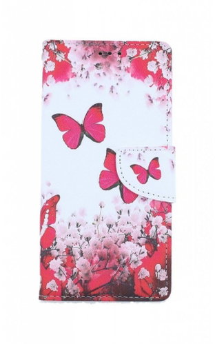 TopQ Samsung A21s booklet Pink butterflies 54303 - Phone Case - Main image