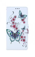 TopQ Xiaomi Redmi Note 9 booklet Butterflies with flower 54543 - Phone Case