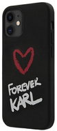 Karl Lagerfeld Guess iPhone 12 mini Forever Karl black KLHCP12SSILKRBK 54847 - Phone Cover