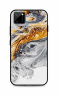 TopQ LUXURY Realme C11 solid Marble grey-gold 55036 - Phone Cover