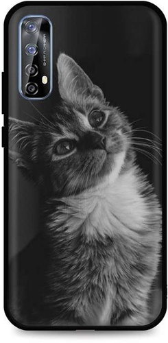 TopQ Realme 7 silicone Cute Cat 54966 - Phone Cover - Main image