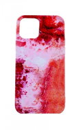 TopQ iPhone 12 silicone Marble Red 54841 - Phone Cover