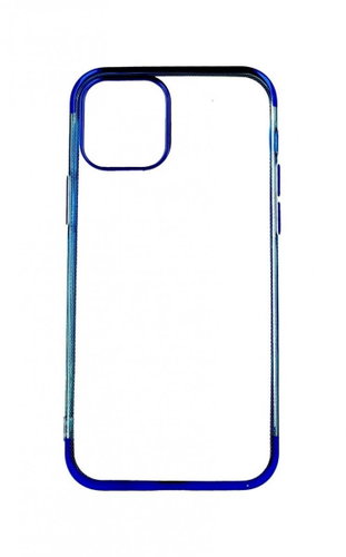 TopQ Frame iPhone 12 silicone blue 54792 - Phone Cover - Main image