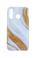 TopQ Huawei P30 Lite silicone Marble white-gold 55496 - Phone Cover