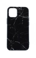 TopQ iPhone 12 mini silicone Marble black-grey 55484 - Phone Cover