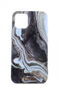 TopQ iPhone 12 mini silicone Marble white-brown 55483 - Phone Cover