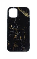 TopQ iPhone 12 mini silicone Marble black 55477 - Phone Cover