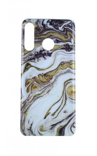 TopQ Huawei P30 Lite silicone Marble Glitter purple 55518 - Phone Cover - Main image