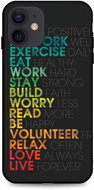 TopQ LUXURY iPhone 12 hard Words 55186 - Phone Cover