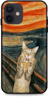 TopQ iPhone 12 silicone Scared Cat 55148 - Phone Cover
