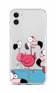 TopQ iPhone 12 silicone Cartoon Flamingos 55282 - Phone Cover