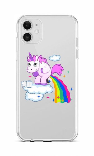 TopQ iPhone 12 silicone Rainbow Disaster 55275 - Phone Cover - Main image