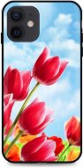TopQ iPhone 12 silikón Tulips 55106 - Kryt na mobil