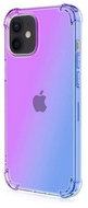 TopQ iPhone 12 silicone Shock rainbow purple-blue 52649 - Phone Cover