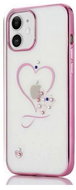 TopQ iPhone 12 silicone Sweet Heart purple 55203 - Phone Cover