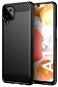 TopQ Samsung A12 silicone black 55718 - Phone Cover