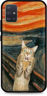 TopQ Samsung A51 silicone Scared Cat 55852 - Phone Cover