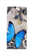 TopQ Samsung A21s booklet Blue bow tie leatherette 56076 - Phone Case