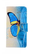 TopQ Samsung A21s booklet Blue butterfly 56035 - Phone Case