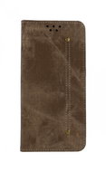 TopQ Samsung A21s Wallet booklet grey-brown 56067 - Phone Case