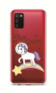 Kryt na mobil TopQ Samsung A02s silikón Stay Unicorn 55816 - Kryt na mobil