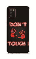 TopQ Samsung A02s silicone Don't Touch Red 55813 - Phone Cover