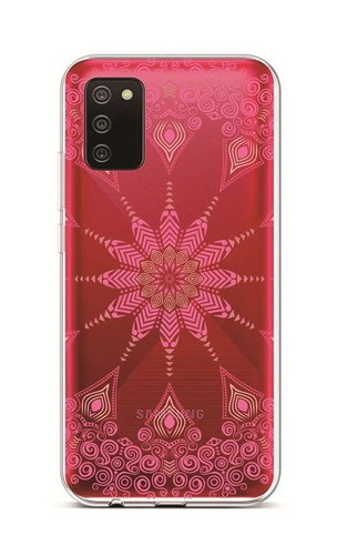TopQ Samsung A02s silicone Pink Mandala 55810 - Phone Cover - Main image