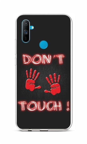 TopQ Realme C3 silicone Don´t Touch Red 56331 - Phone Cover - Main image