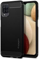 Spigen Rugged Armor Samsung A12 silicone black 56437 - Phone Cover